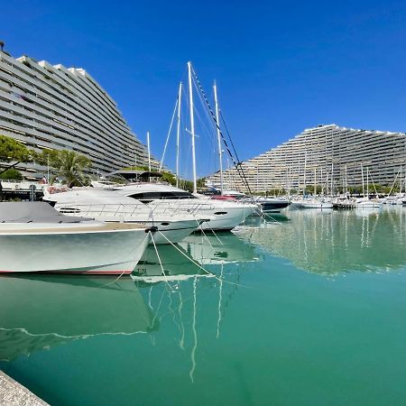 #41 Marina Riviera Bay - Marine Baie Des Anges - Studio Vue Mer Et Port Вильнёв-Лубе Экстерьер фото